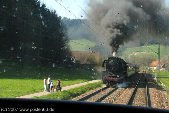 Osterdampf 2007 mit 50 3673 auf der Schwarzwaldbahn