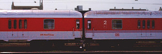 Zwei BDms von DB Nachtzug in Basel Bad Bf